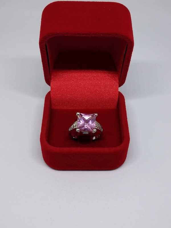 ring with pink gem